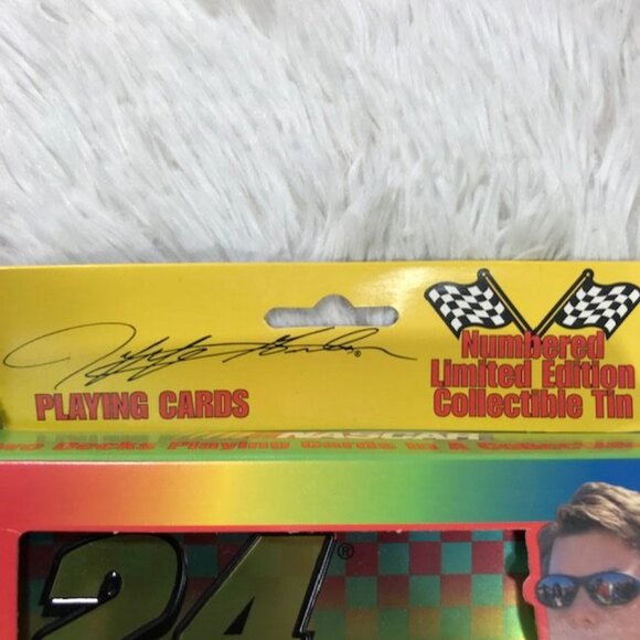 Vintage Nascar Jeff Gordon Limited Edition Collectible Tin 2 Decks Playing Cards - Picture 5 of 13
